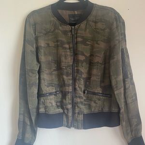 Sanctuary Camouflage Bomber Jacket